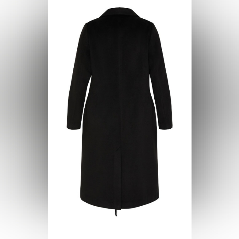 City Chic /Coat Amelia/ Black/ large - Picture 2 of 4